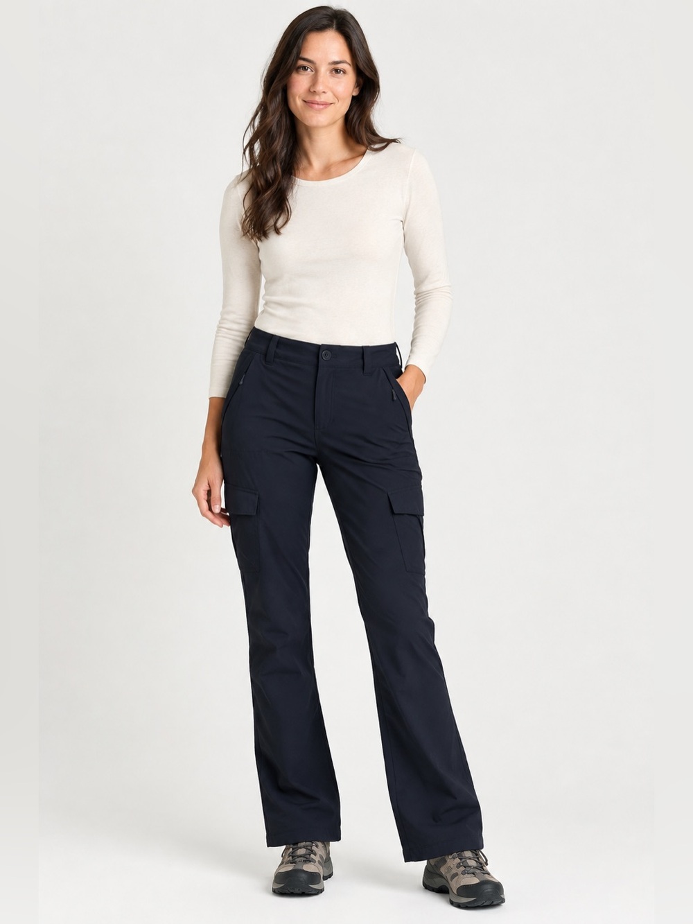 Eddie Bauer Flexion Lined Pants Cold Weather Outdoor Women 10 Black